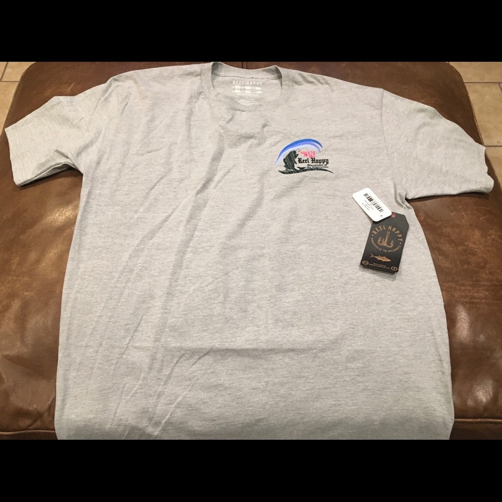 Reel Happy T-Shirt Size Large Men’s New With Tags